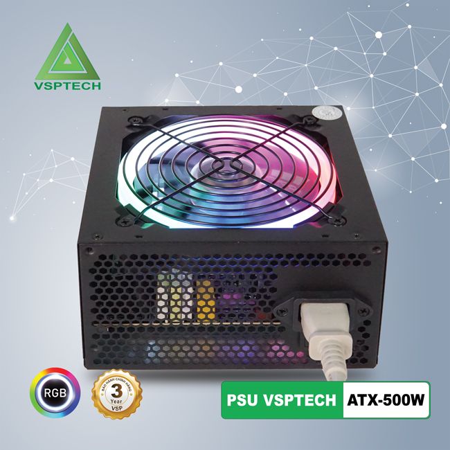 Nguồn 500W TiTan VSP có led RGB công suất thật